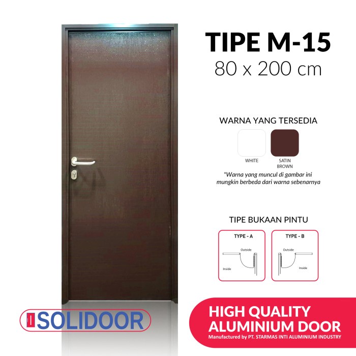 PINTU ALUMINIUM SOLIDOOR M-15