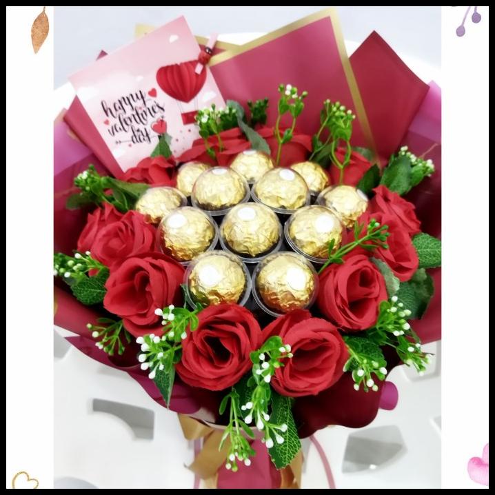 

TERMURAH BUKET BUNGA COKLAT FERRERO ROCHER / BOUQUET FERRERO ROCHER MERAH