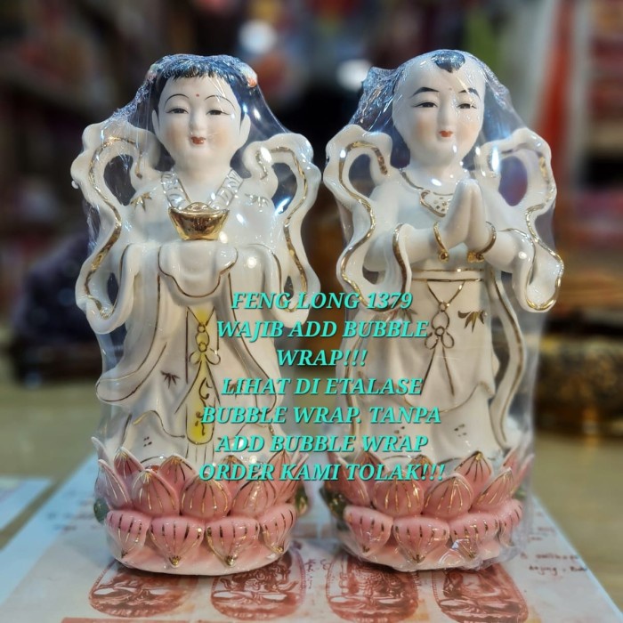 Rupang Pendamping Guan Yin / Kwan Im / Avalokitesvara Keramik Halus