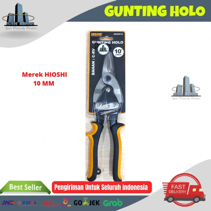 hanya disini] GUNTING HOLO / GUNTING BAJA RINGAN / GUNTING SENG MERK HIOSHI 10MM