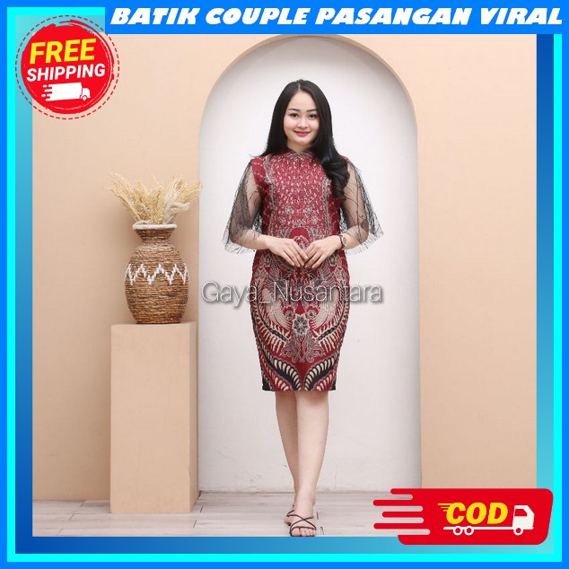 Baju Sarimbit Keluarga Muslim 2023 Kekinian Bapak Ibu Batiek Batik Couple Keluarga Modern Terbaru 20