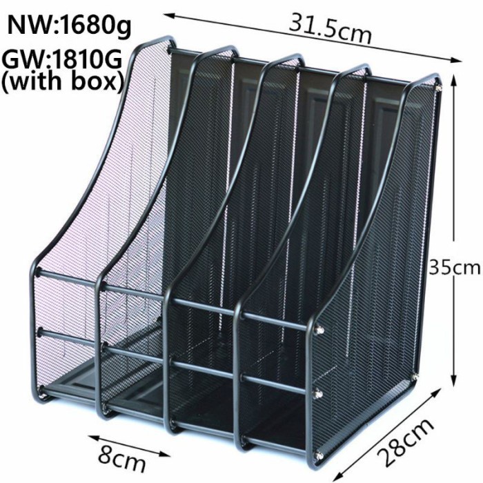 

Promo Box File 4 Shaf Bahan Besi Warna Hitam