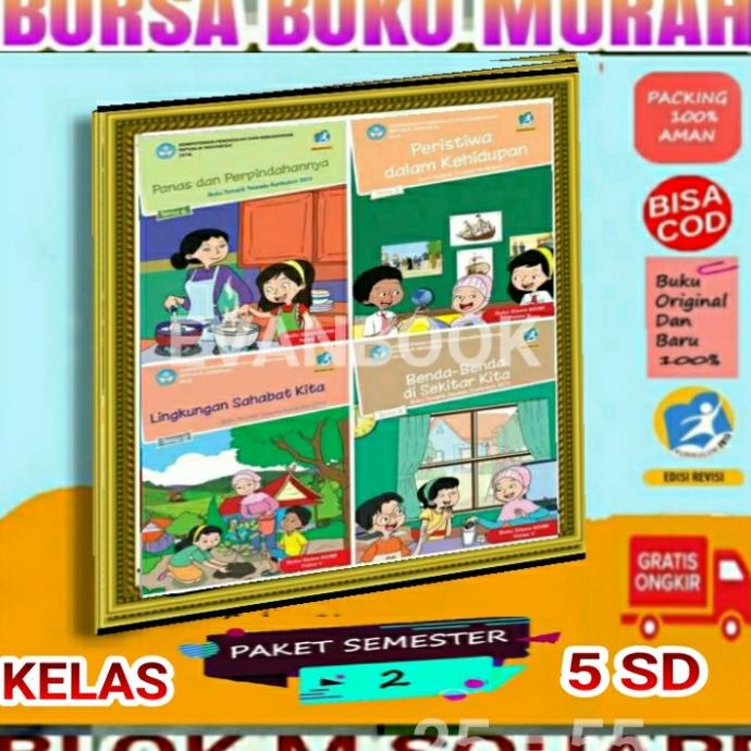 

SALE Jual Buku Paket tematik SD Kelas 5 Semester 2 K 13 Rev.2018 Tema 6789 Termurah