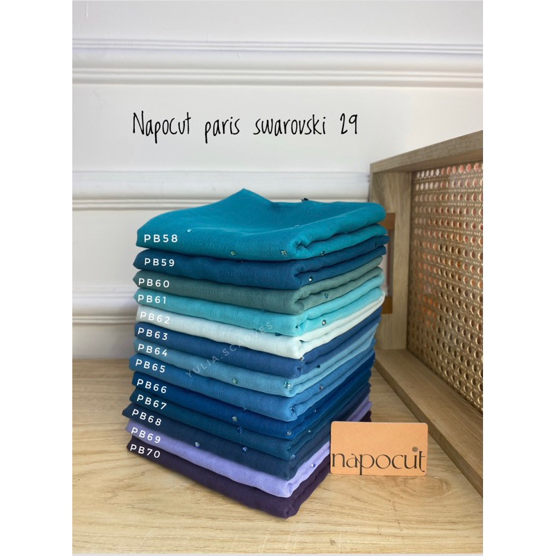 STYLISH HIJAB DAILY naPocut swarovski 70 BEST COLORS PARIS