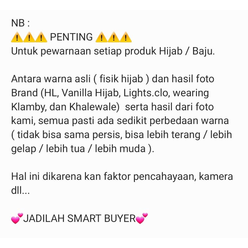 STYLISH HIJAB DAILY READY EVERYDAY SCARF Ori 100% & New 100% By VH (TDK ADA BONUS DARI VH)