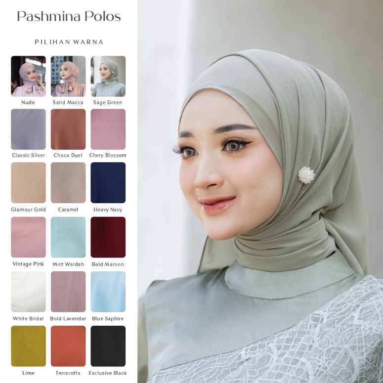 DAILY PREMIUM HIJAB HIJAB PASHMINA CERUTY POLOS BY LYF OFFICIAL