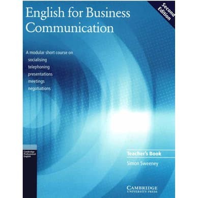 

English for Business Communication Teacher's book - 2nd edition S