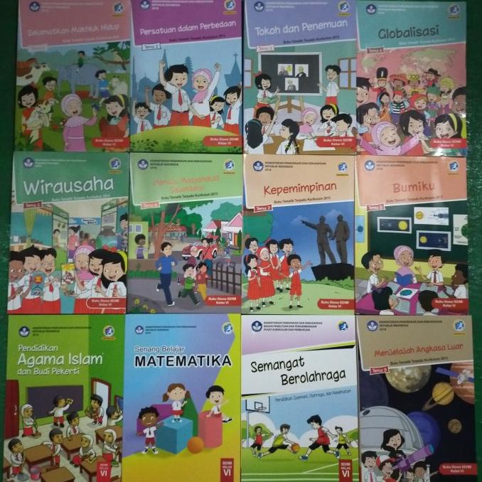 

SALE Paket Lengkap Buku Tematik kelas 6 untuk satu tahun 12 buku Termurah