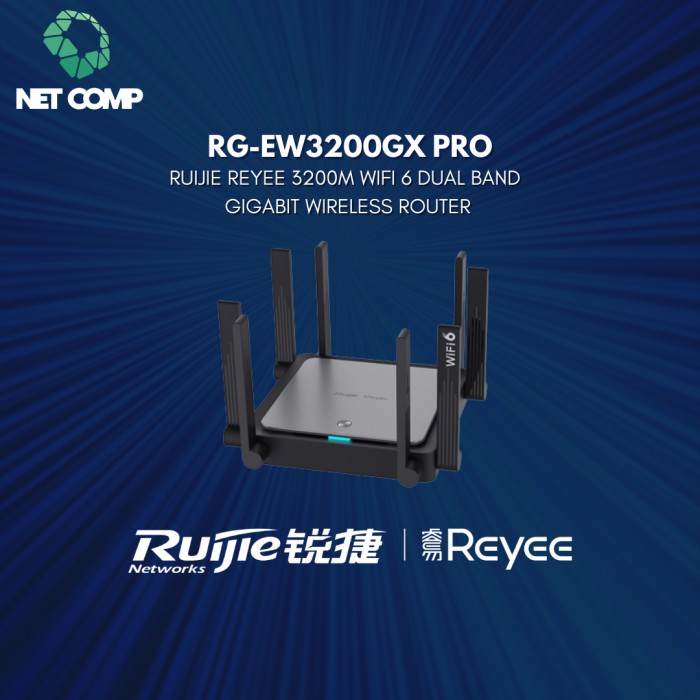 RG-EW3200GX PRO Ruijie Reyee 3200m Wifi 6 Dual Band Gigabit Router