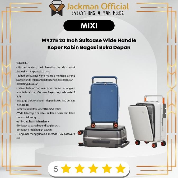 Mixi M9275 20 Inch Suitcase Wide Handle Koper Kabin Bagasi Buka Depan