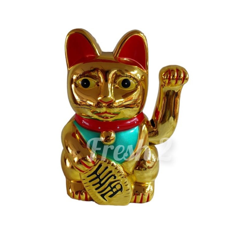 Pajangan Kucing Emas Sedang/ Pajangan Kucing Hoki