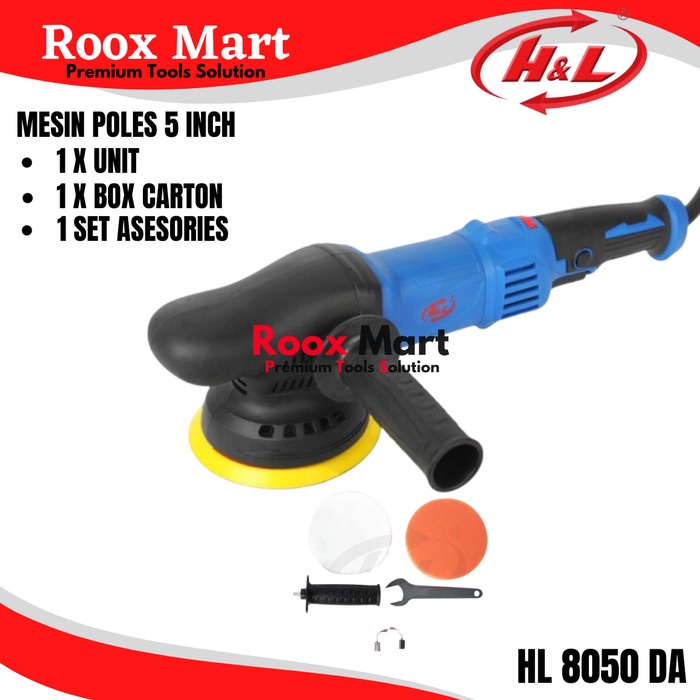 Terbaru H&L Mesin Poles Dual Action 5" Polisher Dual Action 5" Hl 8050 Da Promo Terlaris