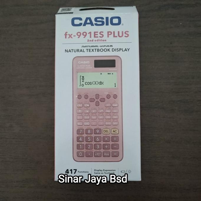 

Kalkulator Scientific Ilmiah CASIO FX991ES Plus Black Pink GARANSI 1Th