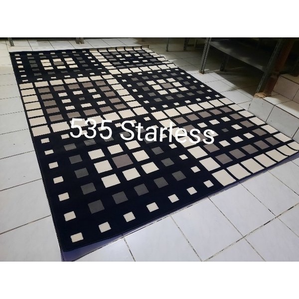 Karpet Permadani Besar Jumbo Abu-Abu Grey 210x310 cm Moderno