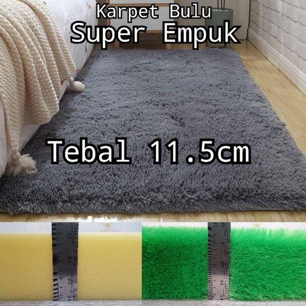 Karpet Bulu Rasfur Murah Busa Royal Foam 10cm Tebal 11.5cm Surpet Tebal Premium