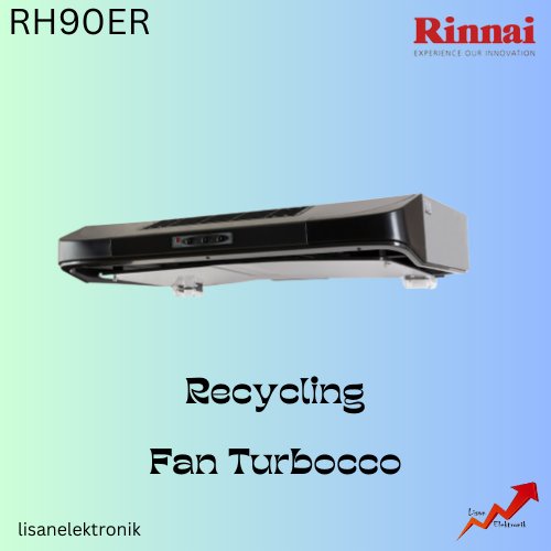 Rinnai Cooker Hood 90 Cm RH90ERG Penyedot Asap Dapur