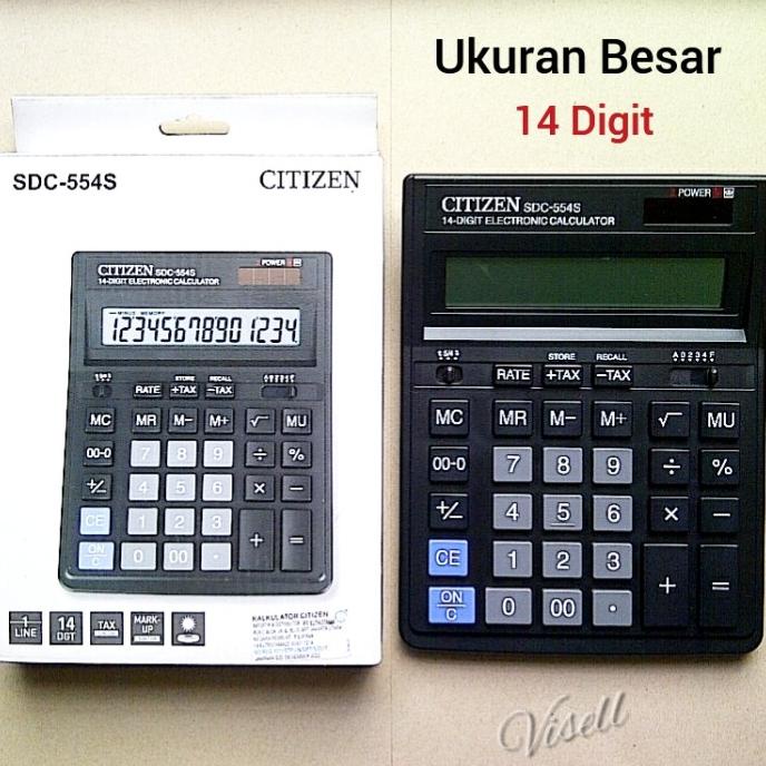

Standard Calculator - Kalkulator CITIZEN Ukuran Besar