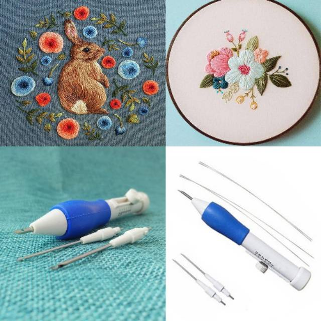 Jarum Rajut Alat Rajut Embroider Sulam Set
