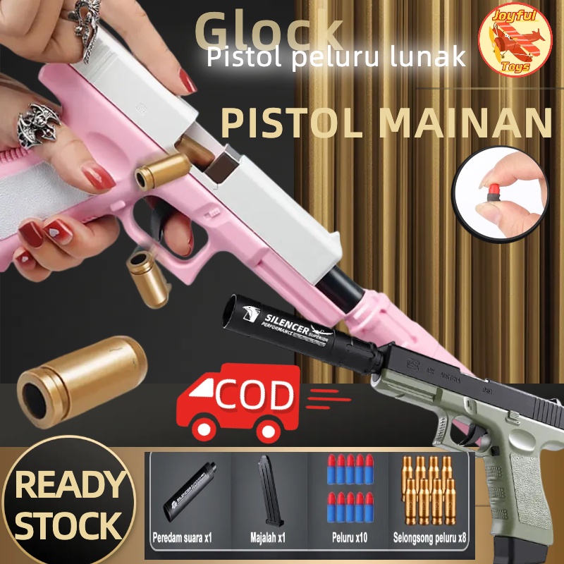 Mainan Pistol Colt M1911  Senjata Mainan Pertempuran Luar Ruangan Menembak Mainan  Rubber Peluru