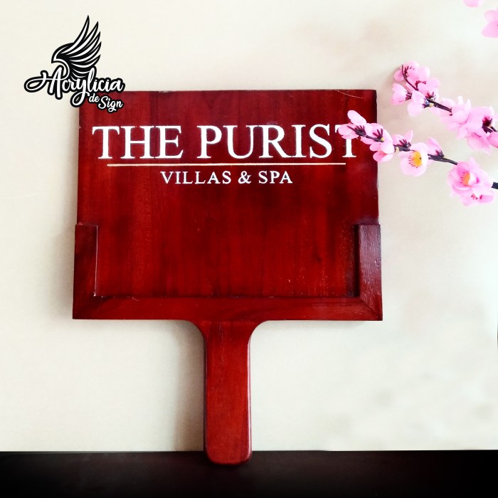 Ready oke] Teak Wood Paging Board / Airport Sign / Papan Jemput Tamu