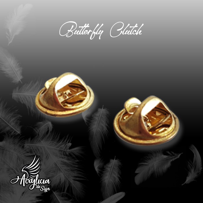 

Open DS] Butterfly Clutch utk Pin / Lencana / Bros