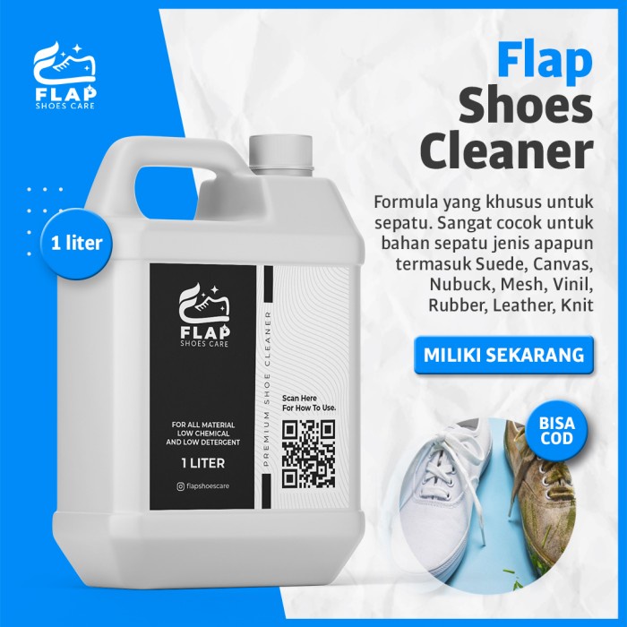 Flap Shoes Cairan Pembersih Sabun Cuci Sepatu Cleaner Care 1 Liter