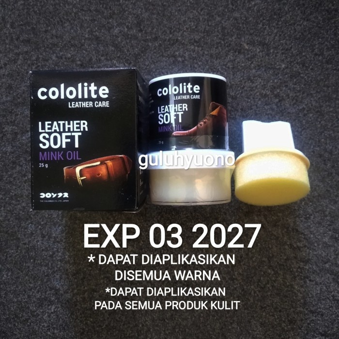 COLOLITE MINK OIL *SEMIR PERAWATAN PRODUK KULIT/SEPATU* 25gr (+KARDUS)