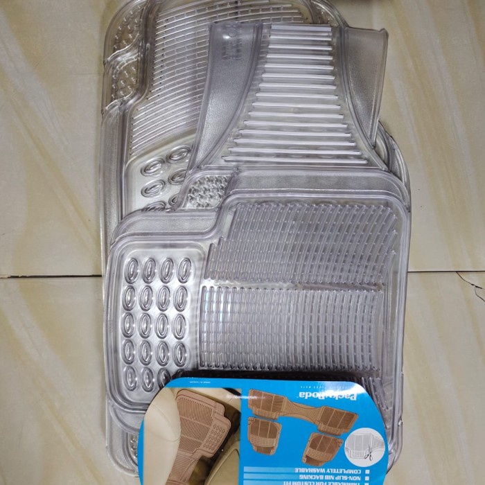 ✅Termurah Karpet Karet Mobil Hrv Transparan Bening 3 Potong 2 Baris Universal Diskon