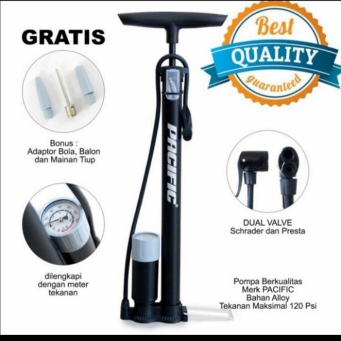 POMPA BAN SEPEDA PACIFIC SP-J806 MANTAP ORIGINAL