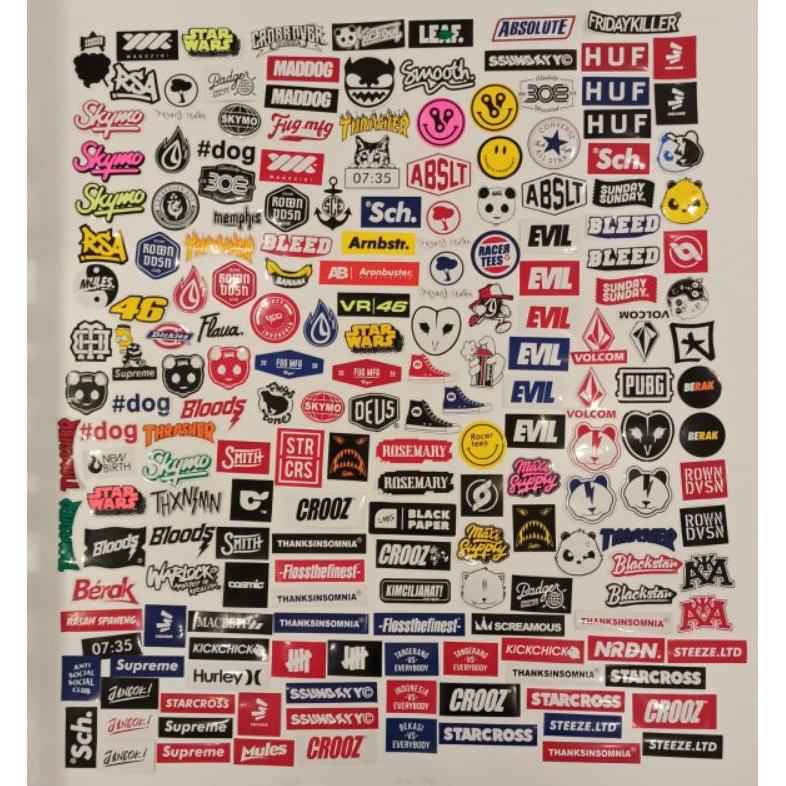 

Promio Stiker Brand Distro Paket Isi 40 Bahan Graftac Anti Air Pembelian Random Acak Big Sale
