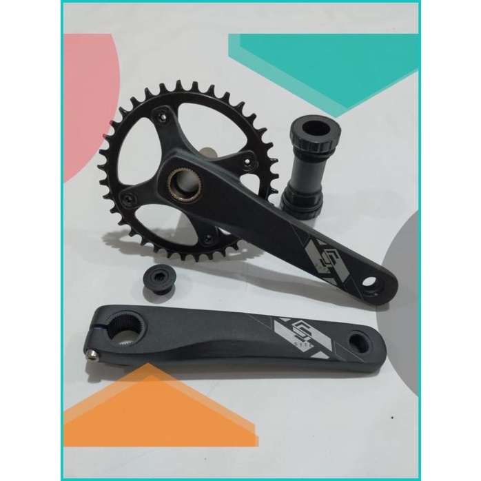 SYTE Crankset HT2 36T BCD 104 crank set Hollowtech II sepeda MTB lipa