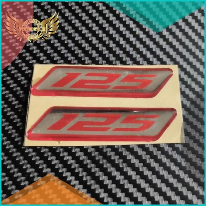 Emblem Logo 125 Honda Yamaha Nmax Aerox Sonic FU Mx King Vario Merah