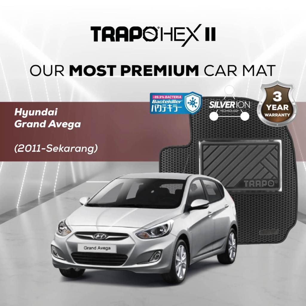 Karpet Mobil Trapo Hex II Hyundai Grand Avega (2011-Sekarang)
