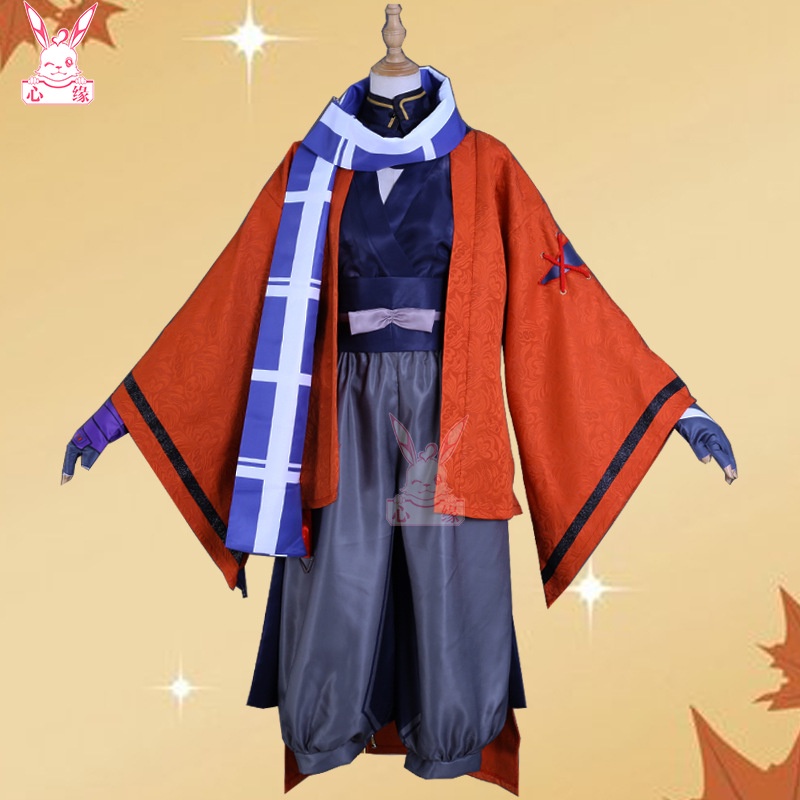 Genshin Impact cosplay Kaedehara Kazuha cosplay costume and Kaedehara Kazuha wig