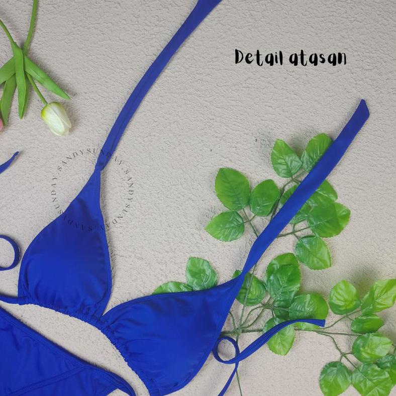 Sjjk*128 Kai - Bikini Big Size M - Xl | Bikini Pantai | Bikini Set Jumbo | Bikini Tali Lebar Halter 