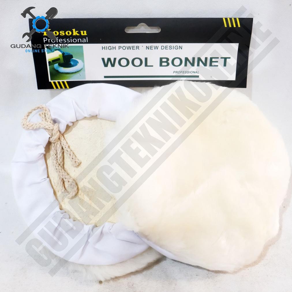 Hot - Kosoku Wool Bonnet Poles 5 7 inch / Busa Wool Poles 5" 7" Wool Bulu Poles - Wool Bonet Polishe