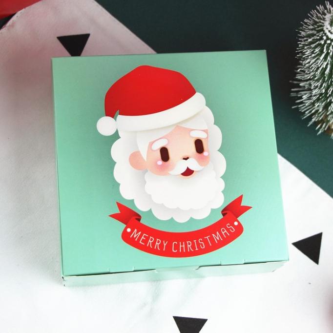 

ern Christmas Gift Box 24 / Box Kue Cookie Natal Santa Reindeer
