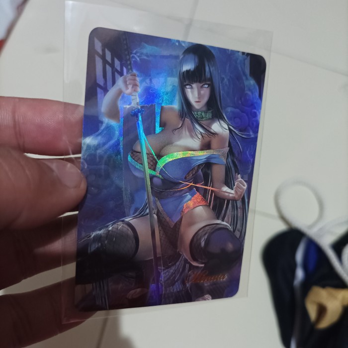 sexy hinata hyuga kartu naruto shippuden hologram rare rerekeke85