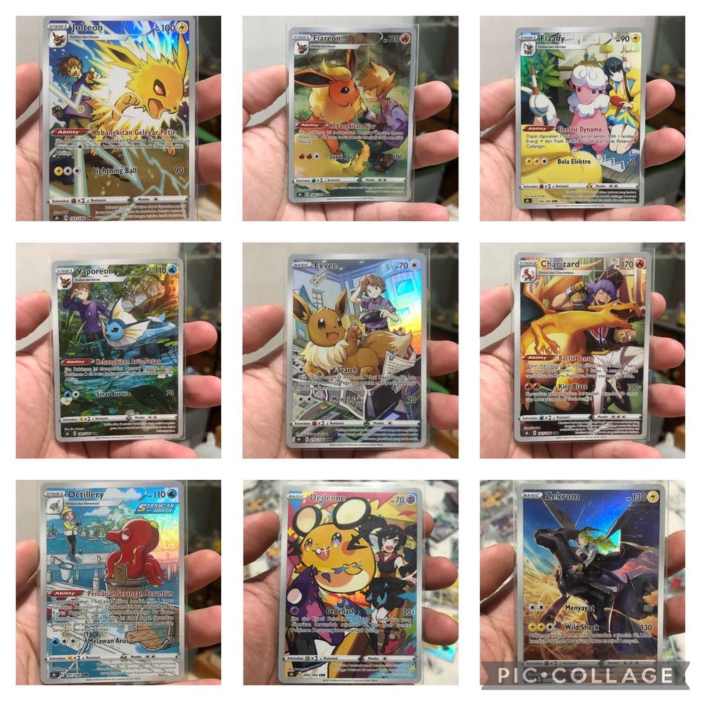 Murah Kartu Pokemon Tcg Jolteon Flareon Vaporeon Eevee Flaaffy Charizard Octillery Dedenne Zekrom Ch