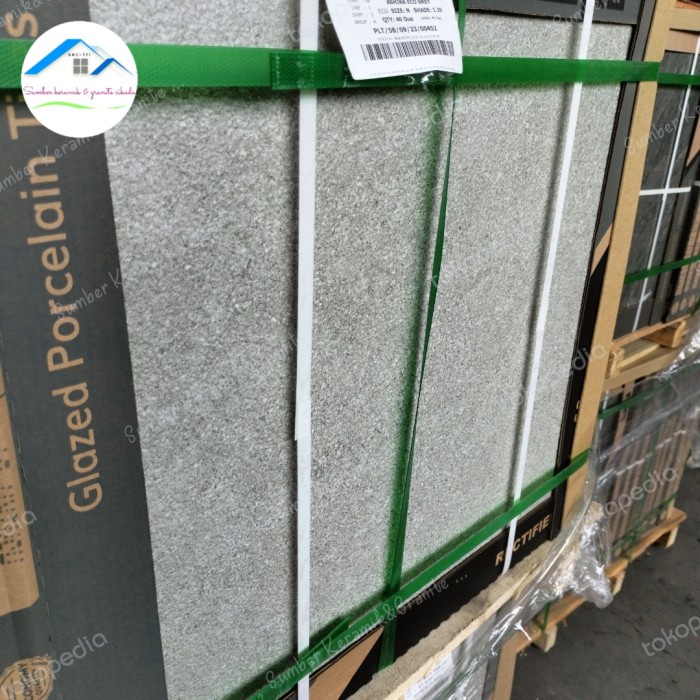 Granit 60X60 Kasar /Embosed ,Garasi , Kamar Mandi, Ashira Grey Economy