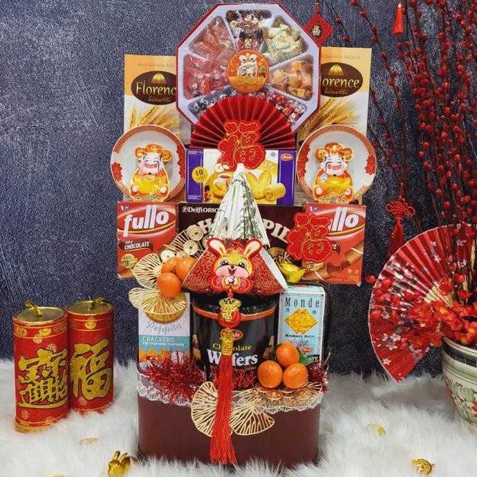 

Terlarisss - Paket Dekorasi Hampers Imlek Parcel Hadiah Kue Kering 016 - Langsung Kirim