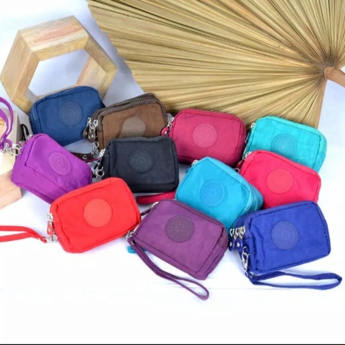 Dompet koin kliping wanita import 159-2 Random Warna 100% ORIGINAL