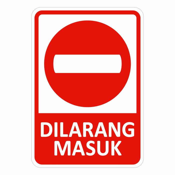

Promo Rambu Plang Dilarang Masuk 35Cm X 50Cm Plat Alumunium