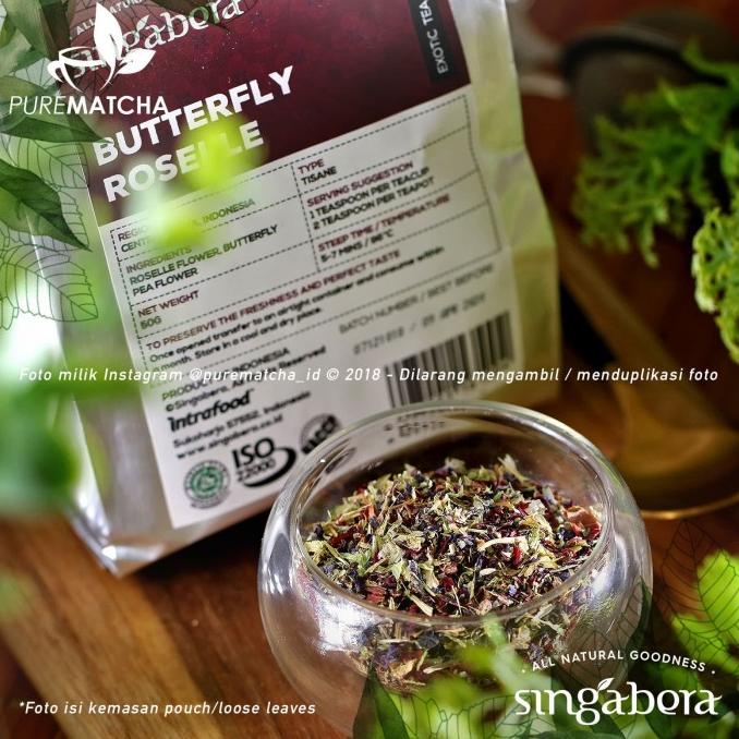 

Singabera Tea - Butterfly Pea Rosella 10Gr Sample Teh Rosela Telang Kode 750