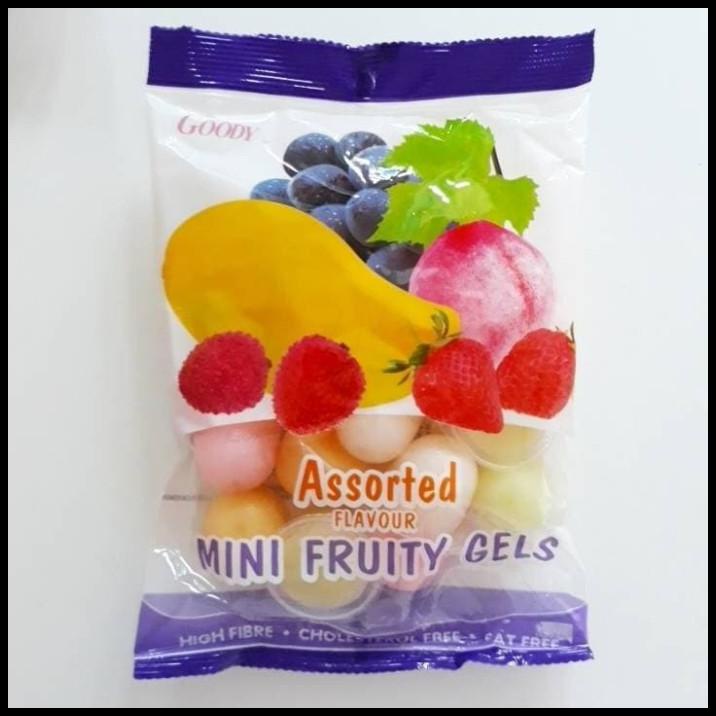 

DISKON GOODY MINI FRUITY GELS 228GR / JELI AGAR CUP RASA ANEKA BUAH IMPORT !!!!