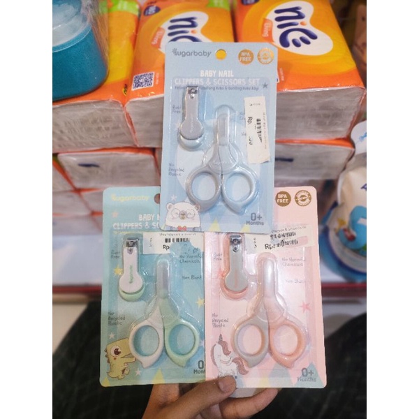 Sugarbaby Baby nail clippers & scissors set || perlengkapan pemotong kuku & gunting kuku bayi