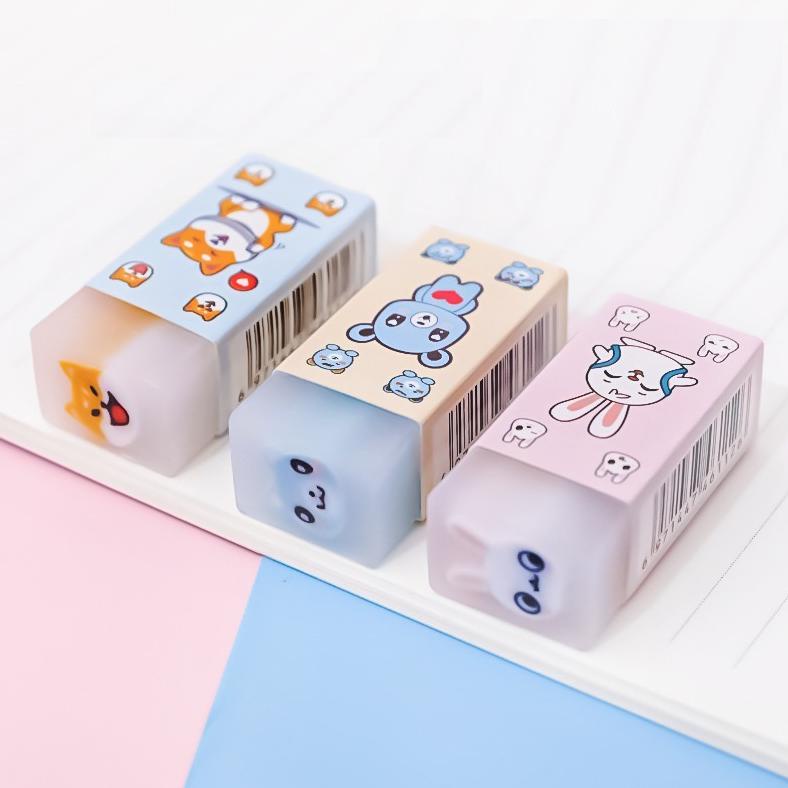 

Update - Sunshine Fancy SELUSIN / 12 Pcs Penghapus Pensil Karakter / Eraser Cute PE0009 !!