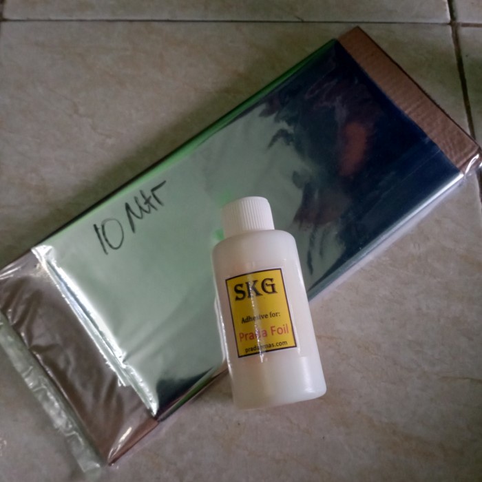 

Gaya Prada Foil Silver Krom + Adhesive 100Gr