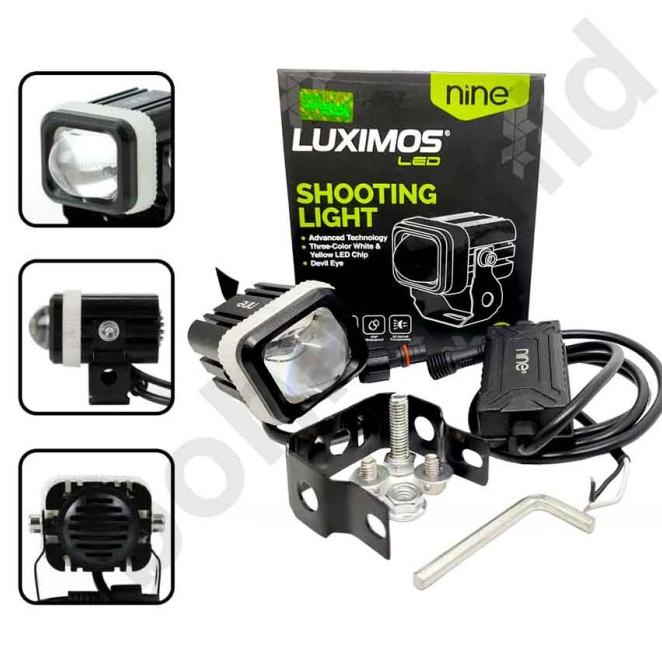 Lampu Led Tembak Motor Mobil Luminos Luximos R1 Devil Projektor Laser