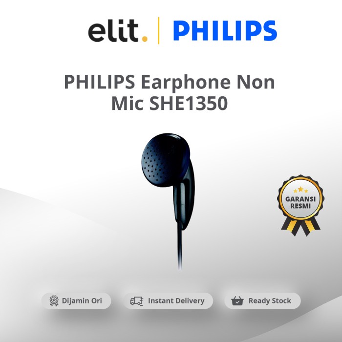 Philips Earphone Non Mic She1350 Audio Ready
